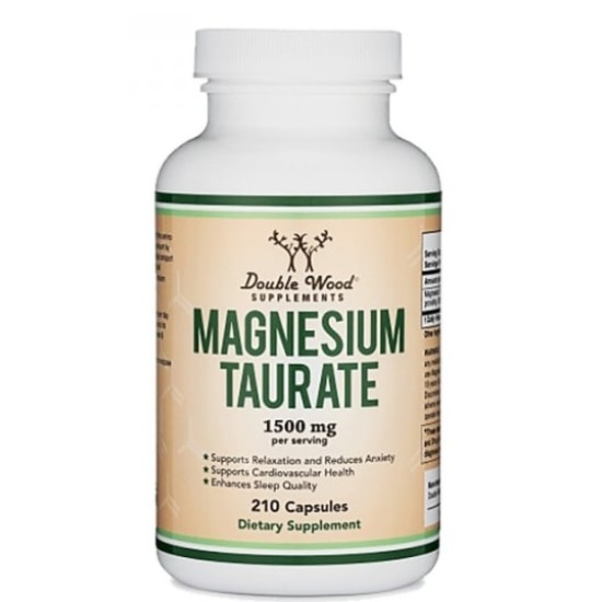 Double Wood Magnesium Taurate 500 мг / 210 капсули на супер цена