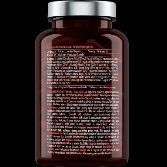 ESSENSEY Multivit for Him + Maca Root 90 капсули на изгодни цени ESSENSEY Multivit for Him + Maca Root 90 капсули на супер цена