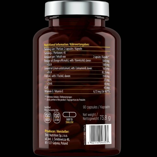 ESSENSEY Omega 3-6-9 with Fish Oil 90 гел капсули на супер цена