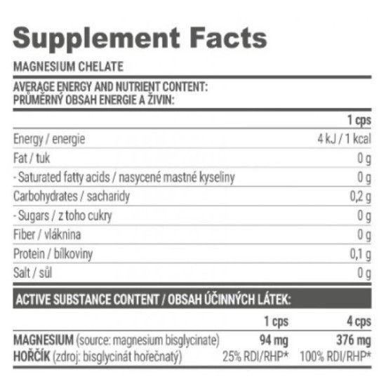 Extrifit Magnesium Chelate 120 капсули на супер цена
