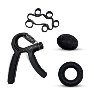OstroVit Hand and Arm Exercise Equipment | Ръкохватка за предмишница + Гума за стискане и тренировка на пръстите