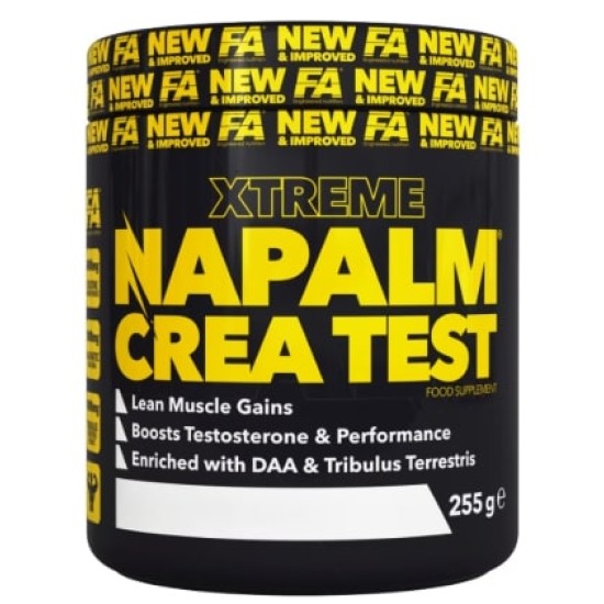 FA Nutrition Napalm Crea Test | with DAA & Tribulus 255 гр на супер цена