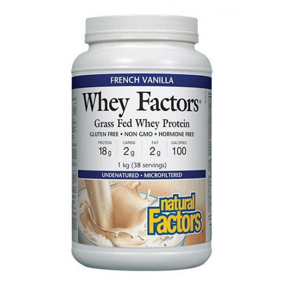Natural Factors 100% Natural Whey Protein / French Vanilla на супер цена
