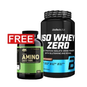 Promo 1+1 FREE BIOTECH USA Iso Whey ZERO + OPTIMUM NUTRITION Superior Amino 2222