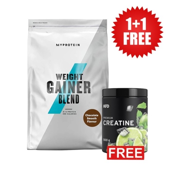 Promo 1+1 FREE Impact Weight Gainer 2500 гр + Premium Creatine 500 гр на супер цена