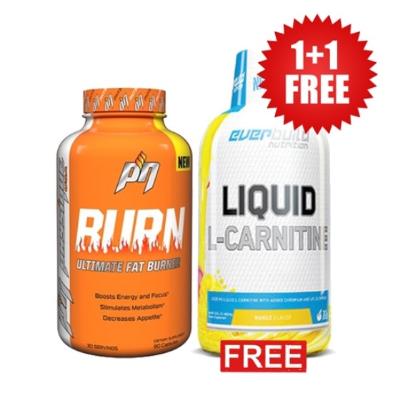 Promo 1+1 FREE Liquid L-Carnitine with Chromium / 1500 мг + Burn / 90 капсули на изгодни цени Promo 1+1 FREE Liquid L-Carnitine with Chromium / 1500 мг + Burn / 90 капсули на супер цена