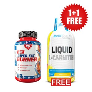 Promo 1+1 FREE MLO Super Fat Burner + EVERBUILD Liquid L-Carnitine + Chromium