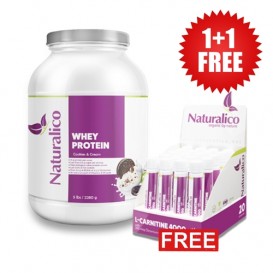 Naturalico 1+1 FREE Naturalico Whey Protein 2270 гр + L-Carnitine Liquid 4000 20x25 mg