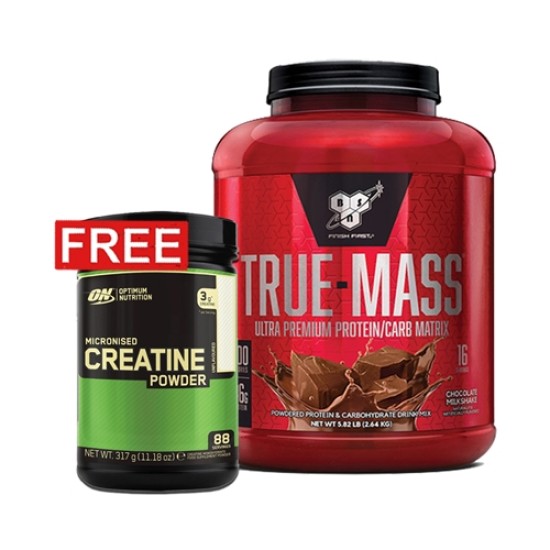 Promo 1+1 FREE OPTIMUM NUTRITION Micronized Creatine Powder + BSN True-Mass на супер цена