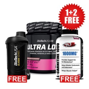 Promo 1+2 FREE Ultra Loss Shake + L-Carnitine + Ulisses shaker