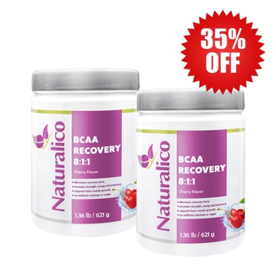 Naturalico 2X BCAA RECOVERY 8:1:1 / 45 дози / 621 грама 35% OFF на супер цена