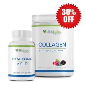 HS Labs 30% OFF Collagen with Vitamin C 400g + Hyaluronic Acid 70 мг / 90 таб