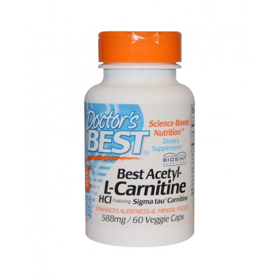 Doctor's Best Acetyl-L-Carnitine 588 мг / 60 капсули