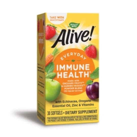 Natures Way Alive! / Алайв! Immune Health x 30 софтгел капсули на супер цена