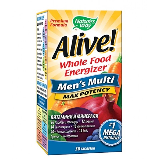 Natures Way Alive!® Men's Multi Max Potency / 30 таблетки