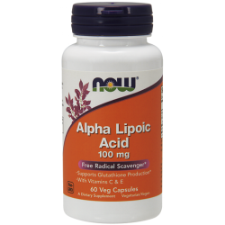 NOW Alpha Lipoic Acid 100 мг / 60 капсули NOW Alpha Lipoic Acid 100 мг / 60 капсули
