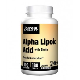 Jarrow Formulas Alpha Lipoic Acid 100 mg + Biotin / 180 Tabs