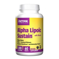 Jarrow Formulas Alpha Lipoic Sustain 300 mg + Biotin / 60 Tabs