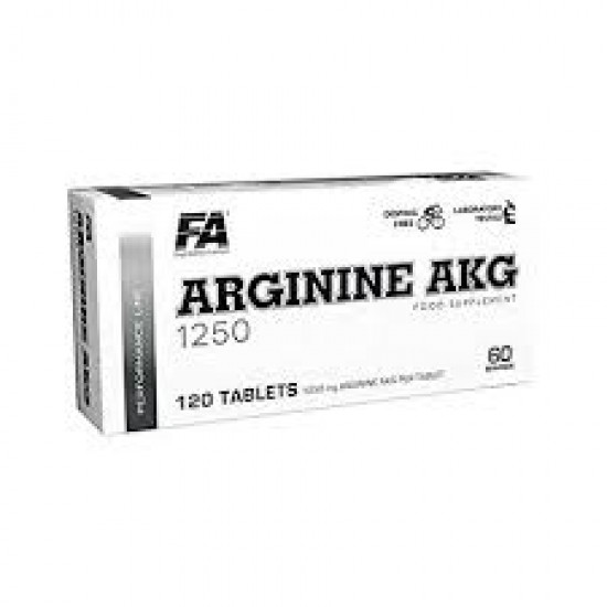 FA Nutrition Arginine AKG / AAKG 1250 мг / 120 таблетки / 60 дози на супер цена