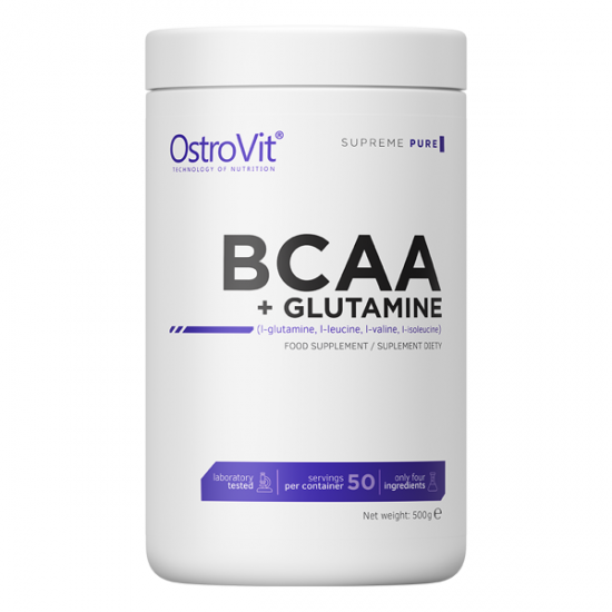 OstroVit BCAA + GLUTAMINE Powder 500 гр / 50 Дози на супер цена