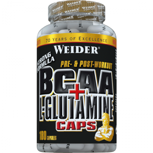 Weider BCAA 1800mg + L-Glutamine 1800mg - 180 капсули