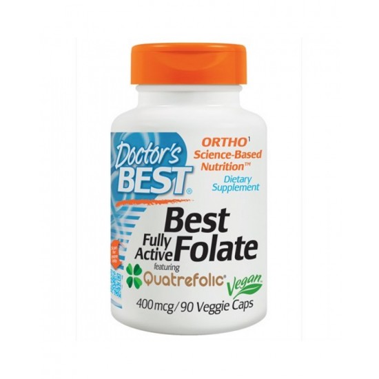 Doctor's Best Folate (Метил Фолат) 400 мкг / 90 капсули