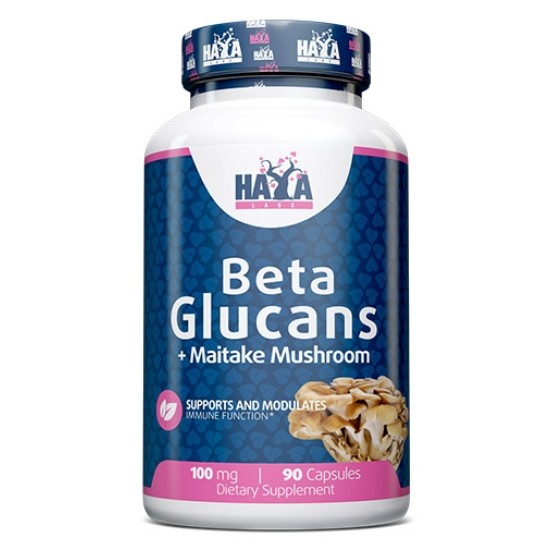 Haya Labs Beta Glucans 100 мг / 90 капсули на супер цена