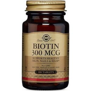 Solgar Biotin 300 mcg, 100 tabs Solgar Biotin 300 mcg, 100 tabs