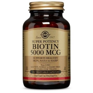 Solgar Biotin 5000 mcg (Super Potency), 50 vcaps