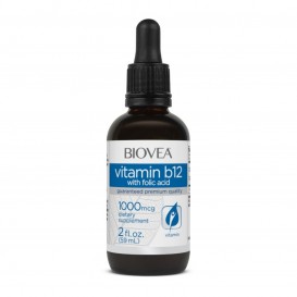 Biovea  Vitamin B12 with Folic Acid Drops - Витамин B12 + Фолиева Киселина - 59ml