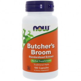 NOW BUTCHER'S BROOM 100 mg - 100 caps
