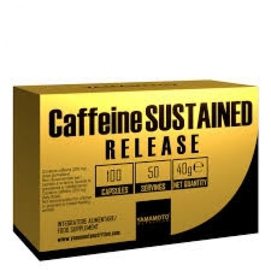 Yamamoto Nutrition Caffeine SUSTAINED RELEASE 100 капсули / 15 дози на супер цена