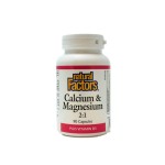 Natural Factors Calcium & Magnesium + Vitamin D3 376 мг / 90 капсули на изгодни цени Natural Factors Calcium & Magnesium + Vitamin D3 376 мг / 90 капсули на супер цена
