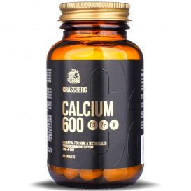 Grassberg Calcium 600 + D3 + Zn + K 60 таблетки