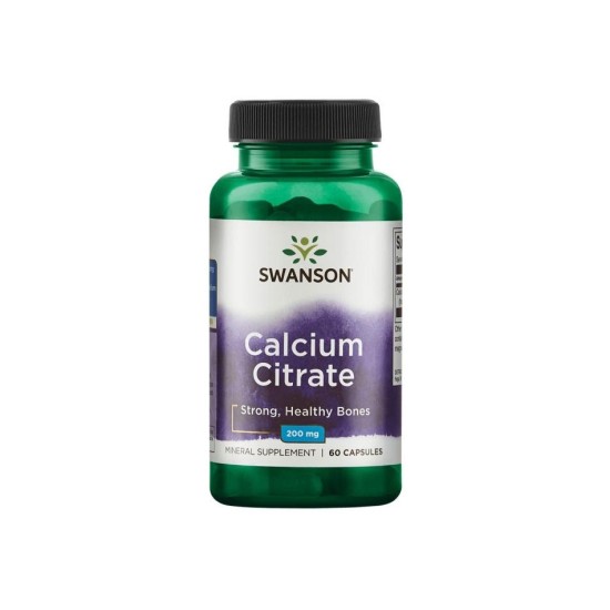 Swanson Calcium Citrate 200 мг / 60 капсули на изгодни цени Swanson Calcium Citrate 200 мг / 60 капсули на супер цена