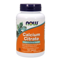 NOW Calcium Citrate with Minerals &amp; Vitamin D-2 / 100 tab