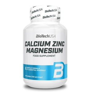 Biotech USA Calcium Zinc Magnesium 100 таблетки Biotech USA Calcium Zinc Magnesium 100 таблетки