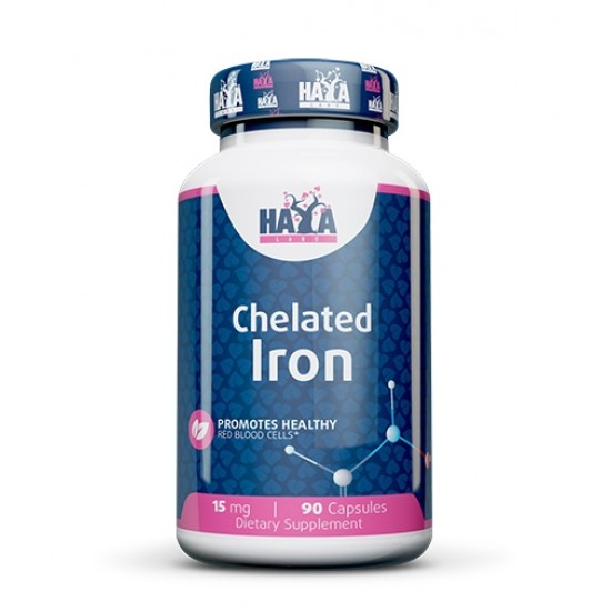 Haya Labs Chelated Iron 15 мг / 90 капсули