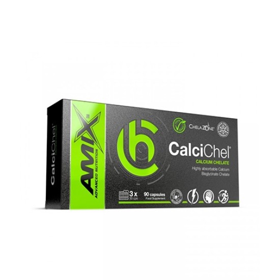 Amix Nutrition ChelaZone® CalciChel® Calcium Bisglycinate Chelate / 90 капсули на изгодни цени Amix Nutrition ChelaZone® CalciChel® Calcium Bisglycinate Chelate / 90 капсули на супер цена
