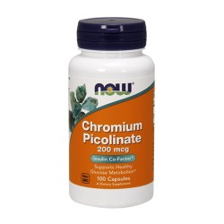 NOW Chromium Picolinate 200mcg / 100 капсули NOW Chromium Picolinate 200mcg / 100 капсули