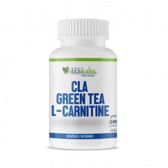 HS Labs CLA, Green Tea, L-Carnitine 90 капсули на супер цена