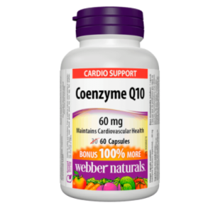 Webber Naturals Coenzyme Q10 / Коензим Q10, 60 mg, 60 капсули Webber Naturals Coenzyme Q10 / Коензим Q10, 60 mg, 60 капсули