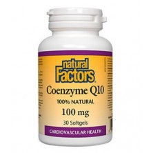 Natural Factors Coenzyme Q10 100 мг / 30 капсули