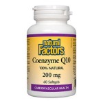 Natural Factors Coenzyme Q10 200 мг / 60 гел капсули на супер цена