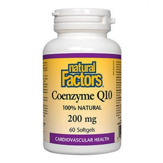 Natural Factors Coenzyme Q10 200 мг / 60 гел капсули