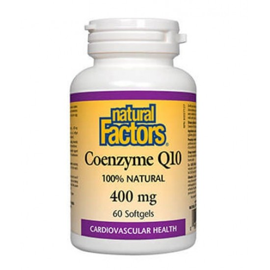 Natural Factors Coenzyme Q10 400 мг / 60 гел капсули на супер цена