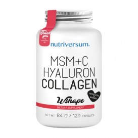 Nutriversum Collagen, Hyaluron, MSM + Vitamin C - 120 caps / 60 servs