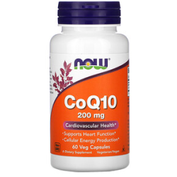NOW CoQ10 - 200 mg - 60 Veg Capsules