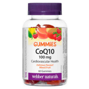Webber Naturals CoQ10 Gummies / Коензим Q10 100 mg, 60 желирани таблетки Webber Naturals CoQ10 Gummies / Коензим Q10 100 mg, 60 желирани таблетки