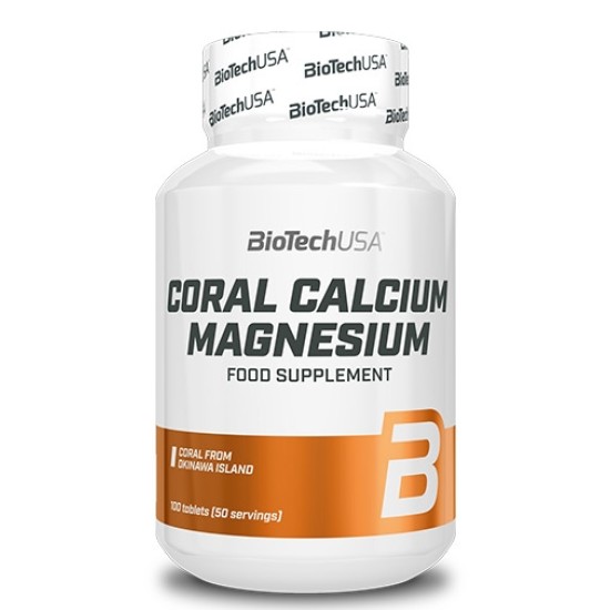 Biotech USA Coral Calcium Magnesium 100 таблетки на изгодни цени Biotech USA Coral Calcium Magnesium 100 таблетки на супер цена